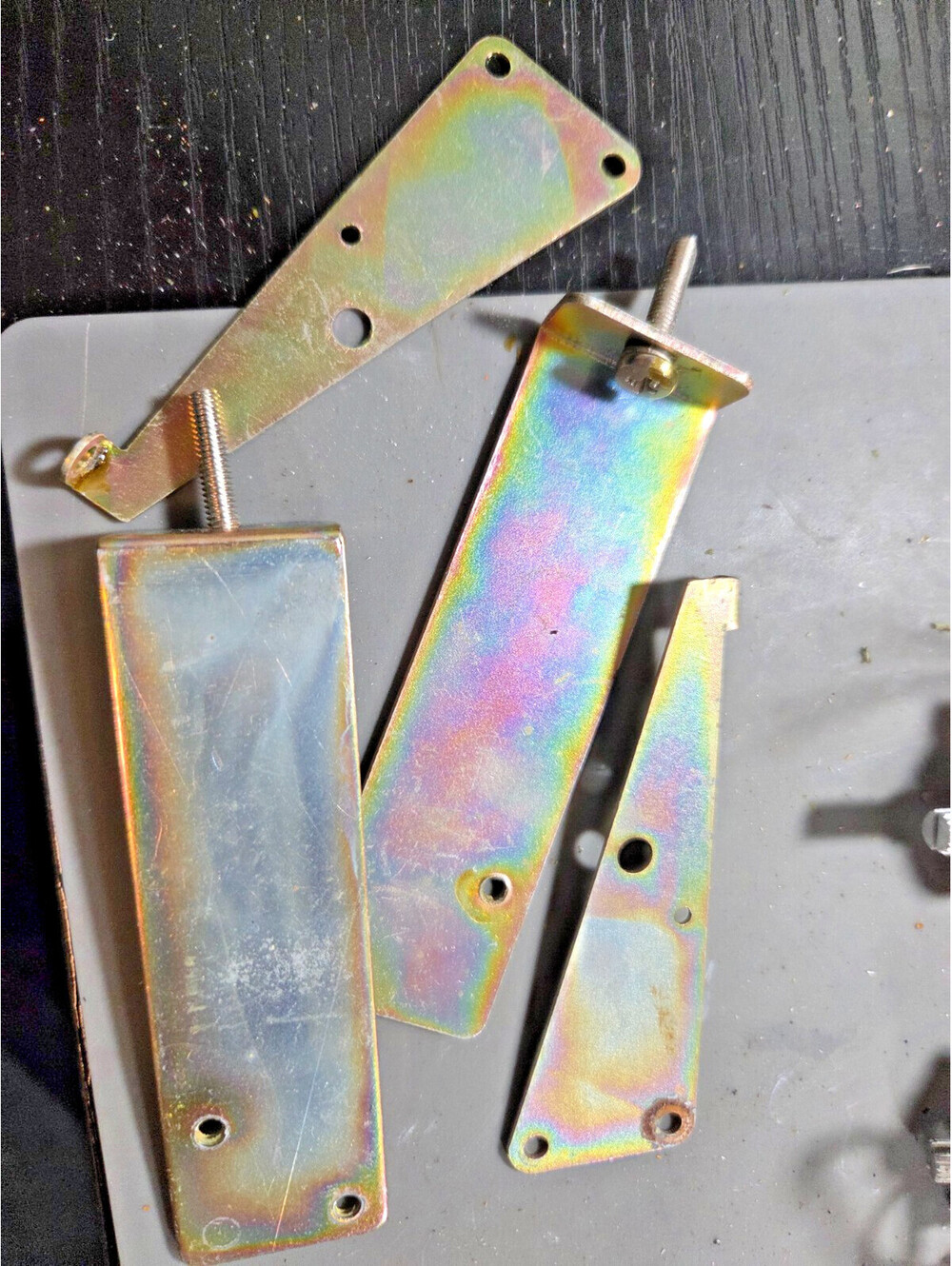 CORNER BRACKETS (METAL) FOR COBRA 139 BASE STATION CB RADIO
